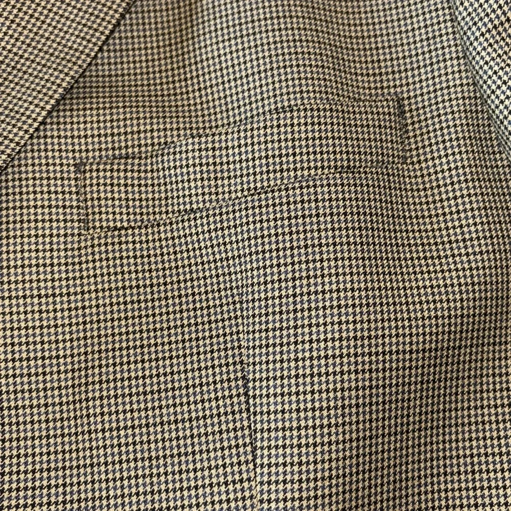 BROOKS BROTHERS Taupe 44 S Wool Cashmere Blend Herringbone Tweed Blazer